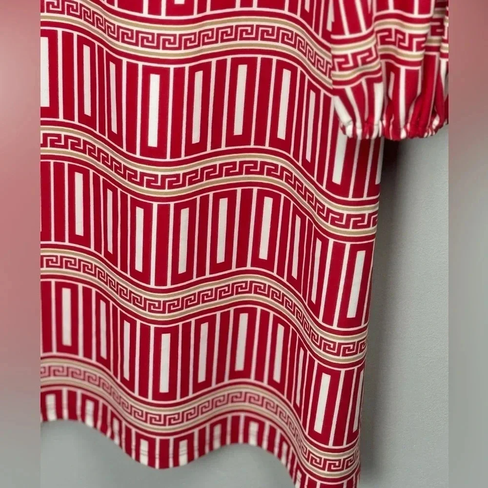 Jude Connally Chloe Corinthian Cinnabar midi dress size Large